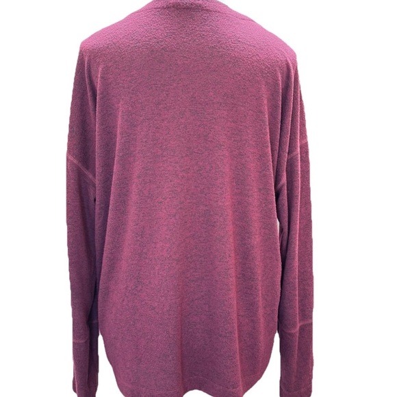 RAILS Leigh Port V-Neck Long Sleeve Top Shirt Size M Burgundy Maroon Grommets - Picture 5 of 9
